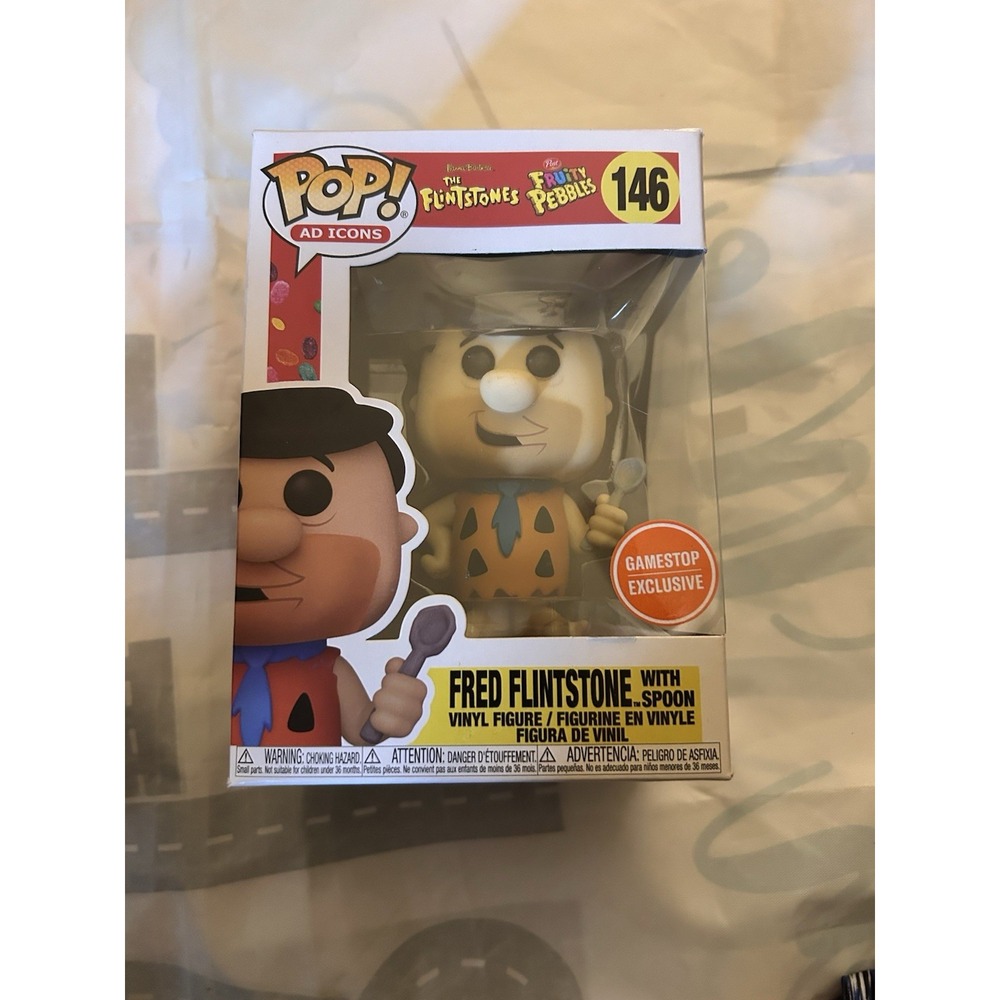Funko Pop! Fruity Pebbles #146 Fred Flintstone w/ Spoon GameStop Exclusive